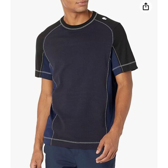 Lacoste Men's Short Sleeve Pique Stretch Active T-Shirt Core - Picture 1 of 6